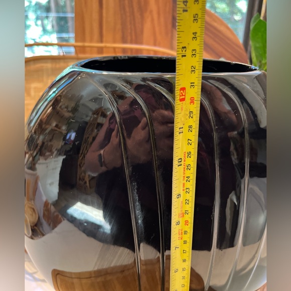 Vintage large black ceramic vase - Picture 4 of 7